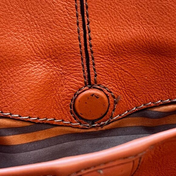 Orange Etienne Aigner Leather Purse - Picture 13 of 14